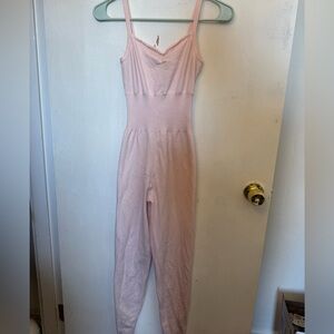 Wear Moi Ballet Warmup Jumpsuit Light Pink Size P